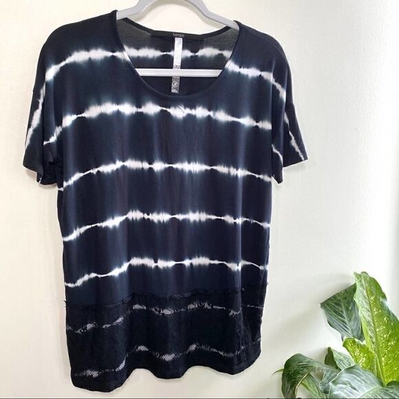 Kensie tie-dye top lace detail size small - Picture 5 of 8